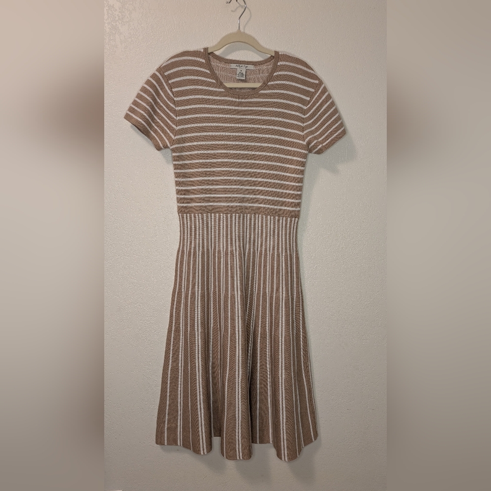 Ashley & Sage Striped Knit Dress